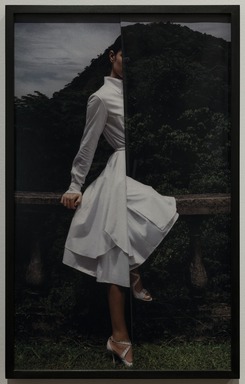 Caroline Heider (German, born 1978). <em>Boulevard, No.1 (Bolustrade) </em>, 2007. Chromogenic photograph, folded, frame (2023 BkM observation): 28 × 17 3/8 × 1 5/8 in. (71.1 × 44.1 × 4.1 cm). Brooklyn Museum, The Sir Mark Fehrs Haukohl Photography Collection at the Los Angeles County Museum of Art and Brooklyn Museum, 2023.52.7. © artist or artist's estate (Photo: Brooklyn Museum, 2023.52.7_in_situ_PS20.jpg)