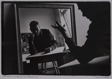 Fred McDarrah (1926–2007, American, b. Brooklyn, NY). <em>Paul Cadmus in his Brooklyn Studio February 16, 1962</em>, 2/16/1962. Gelatin silver print (vintage), sheet: 16 × 20 in. (40.6 × 50.8 cm). Brooklyn Museum, Gift from the Goldman-Sonnenfeldt Family, 2023.69.5. © artist or artist's estate (Photo: Brooklyn Museum, 2023.69.5_PS11.jpg)