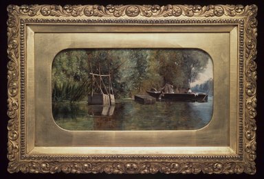 William Etty (British, 1787-1849). <em>The Bathers</em>, probably 1840s. Oil on canvas, 7 1/4 x 13 1/4 in.  (18.4 x 33.7 cm). Brooklyn Museum, Bequest of Samuel E. Haslett, 21.121 (Photo: Brooklyn Museum, 21.121.jpg)