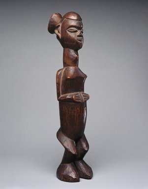 Teke. <em>Standing Female Figure (Buti)</em>, 19th or 20th century. Wood, 11 1/4 x 2 1/2 x 3 1/4in. (28.6 x 6.4 x 8.3cm). Brooklyn Museum, Museum Expedition 1922, Robert B. Woodward Memorial Fund, 22.111. Creative Commons-BY (Photo: Brooklyn Museum, 22.111_SL1.jpg)