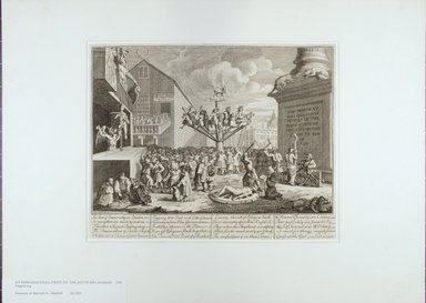 William Hogarth (British, 1697-1764). <em>An Emblematical Print on the South Sea Scheme</em>, 1721. Line engraving on laid paper, 10 3/16 x 12 13/16 in. (25.8 x 32.5 cm). Brooklyn Museum, Bequest of Samuel E. Haslett, 22.1190 (Photo: Brooklyn Museum, 22.1190_view1_PS12.jpg)