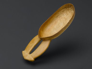 Boa. <em>Spoon (Kalukili)</em>, 19th century. Ivory, 6 3/4 x 2 3/16 in. (17.1 x 5.6 cm). Brooklyn Museum, Museum Expedition 1922, Robert B. Woodward Memorial Fund, 22.1223. Creative Commons-BY (Photo: Brooklyn Museum, 22.1223_view1_PS6.jpg)