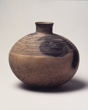 Yombe. <em>Pot</em>, late 19th or early 20th century. Ceramic, terra cotta, 9 x 10 1/4 x 10 1/4 in. (22.9 x 26 x 26 cm). Brooklyn Museum, Museum Expedition 1922, Robert B. Woodward Memorial Fund, 22.1367. Creative Commons-BY (Photo: Brooklyn Museum, 22.1367_transp6188.jpg)