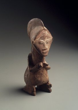 Pindi. <em>Standing Female Figure</em>, 19th century. Wood, pigment (tukula), 7 1/4 x 2 x 2 3/4in. (18.4 x 5.1 x 7cm). Brooklyn Museum, Museum Expedition 1922, Robert B. Woodward Memorial Fund, 22.1434. Creative Commons-BY (Photo: Brooklyn Museum, 22.1434.jpg)