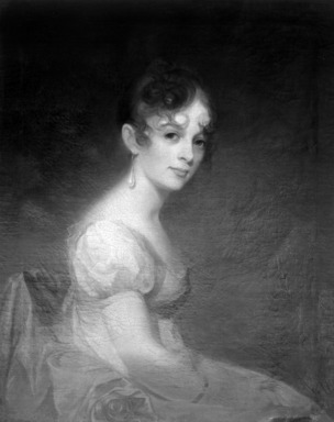 Thomas Sully (American, born England, 1783–1872). <em>Anne W. Waln</em>, 1808. Oil on canvas, 29 1/16 × 23 7/8 in. (73.8 × 60.6 cm). Brooklyn Museum, Carll H. de Silver Fund, 22.1831 (Photo: Brooklyn Museum, 22.1831_glass_bw.jpg)