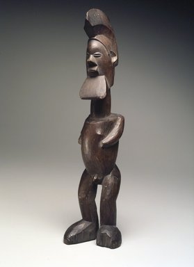 Teke. <em>Figure of a Standing Male</em>, 19th or early 20th century. Wood, 11 15/16 x 2 13/16 in. (30.3 x 7.2 cm). Brooklyn Museum, Museum Expedition 1922, Robert B. Woodward Memorial Fund, 22.491. Creative Commons-BY (Photo: Brooklyn Museum, 22.491.jpg)