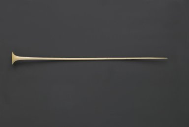 Mangbetu. <em>Hair Ornament</em>, late 19th or early 20th century. Ivory, 11 3/4 x 1 x 1 in. (29.8 x 2.5 x 2.5 cm). Brooklyn Museum, Museum Expedition 1922, Robert B. Woodward Memorial Fund, 22.691. Creative Commons-BY (Photo: Brooklyn Museum, 22.691_PS6.jpg)