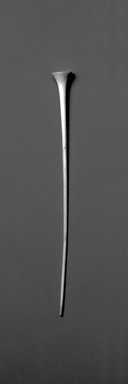 Mangbetu. <em>Hairpin</em>, late 19th or early 20th century. Ivory, 8 3/8 x 3/4 x 3/4 in. (21.3 x 1.9 x 1.9 cm). Brooklyn Museum, Museum Expedition 1922, Robert B. Woodward Memorial Fund, 22.747. Creative Commons-BY (Photo: Brooklyn Museum, 22.747_bw.jpg)