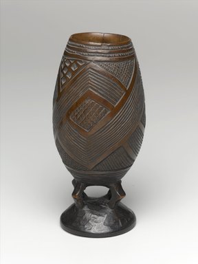 Kuba. <em>Goblet for Palm Wine</em>, late 19th or early 20th century. Wood, height: 6 11/16 in. (17 cm); diameter: 2 5/8 in. (6.7 cm). Brooklyn Museum, Brooklyn Museum Collection, 22.804. Creative Commons-BY (Photo: Brooklyn Museum, 22.804_PS1.jpg)