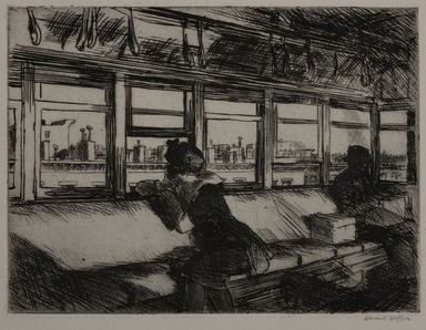 Edward Hopper (American, 1882–1967). <em>Housetops</em>, 1921. Etching Brooklyn Museum, 25.887. © artist or artist's estate (Photo: Brooklyn Museum, 25.887_cropped_PS20.jpg)