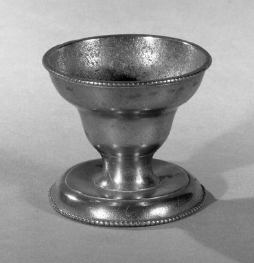  <em>Salt Pewter</em>., 2 1/4 x 2 1/2 in. (5.7 x 6.4 cm). Brooklyn Museum, Gift of Mrs. Samuel Doughty, 27.605. Creative Commons-BY (Photo: Brooklyn Museum, 27.605_acetate_bw.jpg)