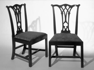  <em>Side Chair</em>, ca. 1775., 38 1/4 x 17 1/2 in. (97.2 x 44.5 cm). Brooklyn Museum, Henry L. Batterman Fund and Maria L. Emmons Fund, 28.258b. Creative Commons-BY (Photo: , 28.258a_28.258b_bw.jpg)