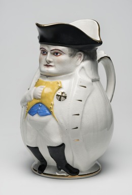  <em>Napoleon Jug</em>, 1895. Porcelain, belleek ware., 9 3/4 x 4 1/2 (of base) in. (24.8 x 11.4 cm). Brooklyn Museum, Bequest of Dr. Marion Reilly, 29.122. Creative Commons-BY (Photo: Brooklyn Museum, 29.122_threequarter_PS11.jpg)