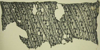 Chancay. <em>Headcloth, Fragment</em>, 1000-1532. Cotton, 15 1/16 x 32 in. (38.3 x 81.3 cm). Brooklyn Museum, Museum Collection Fund, 29.1312.25. Creative Commons-BY (Photo: Brooklyn Museum, 29.1312.25_view1.jpg)