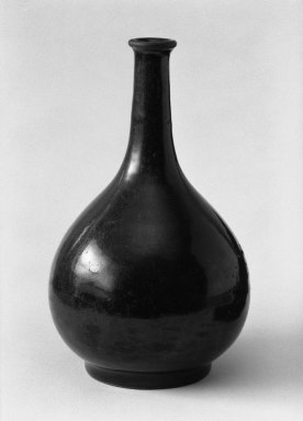  <em>Medium-sized Bottle</em>, 18th century. Glazed stoneware; Seto or Tamba ware, 8 9/16 x 5 1/8 in. (21.8 x 13 cm). Brooklyn Museum, Gift of Frank L. Babbott, 30.32. Creative Commons-BY (Photo: Brooklyn Museum, 30.32_bw.jpg)