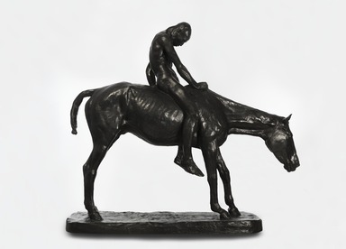 Charles Cary Rumsey (American, 1879-1922). <em>The Dying Indian</em>, 1900s. Bronze, 113 x 101 x 31 in. (287 x 256.5 x 78.7 cm). Brooklyn Museum, Gift of Mrs. Charles Cary Rumsey, 30.917. Creative Commons-BY (Photo: Brooklyn Museum, 30.917_view01_PS11.jpg)