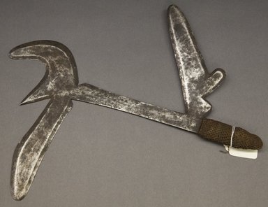 Azande. <em>Knife Used As Wealth</em>, 20th century. Iron, wood, 18 1/4 x 17 1/4 in. (46.4 x 43.8 cm). Brooklyn Museum, Museum Expedition 1931, Robert B. Woodward Memorial Fund, 30990. Creative Commons-BY (Photo: Brooklyn Museum, 30990_PS10.jpg)