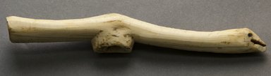 Mangbetu. <em>Top of Cane</em>. Carved ivory Brooklyn Museum, Museum Expedition 1931, Robert B. Woodward Memorial Fund, 31.1942. Creative Commons-BY (Photo: Brooklyn Museum, 31.1942_side_PS10.jpg)