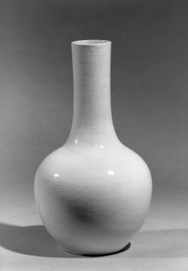  <em>Vase</em>, 18th century. Porcelain, glaze, 8 9/16 x 4 13/16 in. (21.8 x 12.3 cm). Brooklyn Museum, Gift of the executors of the Estate of Colonel Michael Friedsam, 32.1147. Creative Commons-BY (Photo: Brooklyn Museum, 32.1147_acetate_bw.jpg)
