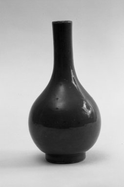  <em>Vase</em>, 18th-19th century. Porcelain with monochrome glaze, 5 7/8 x 3 1/16 in. (15 x 7.8 cm). Brooklyn Museum, Gift of the executors of the Estate of Colonel Michael Friedsam, 32.1214. Creative Commons-BY (Photo: Brooklyn Museum, 32.1214_bw.jpg)