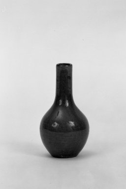  <em>Miniature Vase with a Low Foot Rim</em>, 19th century. Porcelain, glaze enamel, 2 13/16 x 1 9/16 in. (7.2 x 4 cm). Brooklyn Museum, Gift of the executors of the Estate of Colonel Michael Friedsam, 32.1235. Creative Commons-BY (Photo: Brooklyn Museum, 32.1235_bw.jpg)