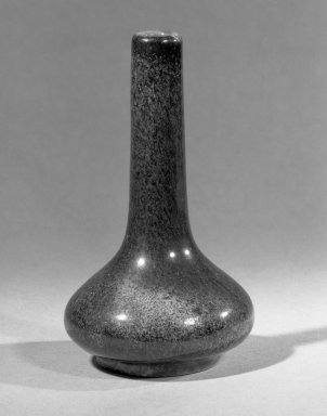  <em>Vase with Long Neck</em>, 18th century or later. Stoneware, 5 1/4 x 3 1/16 in. (13.4 x 7.7 cm). Brooklyn Museum, Gift of the executors of the Estate of Colonel Michael Friedsam, 32.933. Creative Commons-BY (Photo: Brooklyn Museum, 32.933_acetate_bw.jpg)