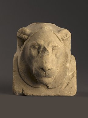  <em>Sculptor's Model Bust of a Lion</em>, 664–30 B.C.E. Limestone, 6 x 5 3/8 x 4 5/16 in. (15.2 x 13.7 x 11 cm). Brooklyn Museum, Charles Edwin Wilbour Fund, 34.1003. Creative Commons-BY (Photo: Brooklyn Museum, 34.1003_PS9.jpg)