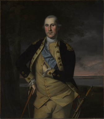 Charles Willson Peale (American, 1741-1827). <em>George Washington</em>, 1776. Oil on canvas, 44 x 38 5/16 in. (111.7 x 97.3 cm). Brooklyn Museum, Dick S. Ramsay Fund, 34.1178 (Photo: Brooklyn Museum, 34.1178_edited_PS9.jpg)