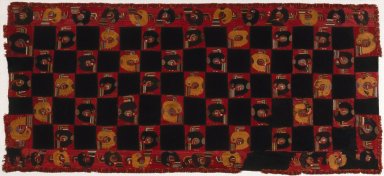 Nasca. <em>Mantle</em>, 0-100 C.E. Cotton, camelid fiber, 117 11/16 x 53 15/16 in. (298.9 x 137 cm). Brooklyn Museum, Alfred W. Jenkins Fund, 34.1558. Creative Commons-BY (Photo: Brooklyn Museum, 34.1558_SL1.jpg)
