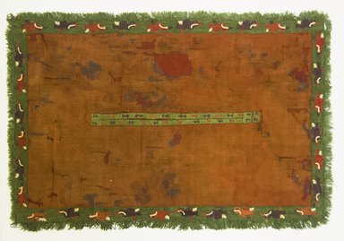 Nasca. <em>Miniature Poncho</em>, 200-600. Cotton, camelid fiber, 17 5/16 x 11 13/16in. (44 x 30cm). Brooklyn Museum, Alfred W. Jenkins Fund, 34.1568. Creative Commons-BY (Photo: Brooklyn Museum, 34.1568_front_PS5.jpg)