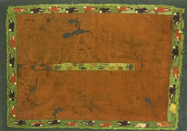 Nasca. <em>Miniature Poncho</em>, 200-600 C.E. Cotton, camelid fiber, 12 5/8 x 16 15/16 in. (32 x 43 cm). Brooklyn Museum, Alfred W. Jenkins Fund, 34.1573. Creative Commons-BY (Photo: Brooklyn Museum, 34.1573_front_PS5.jpg)