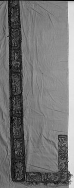 Wari. <em>Tunic, Fragment</em>, 600-1000. Camelid fiber, 21 1/4 × 10 in. (54 × 25.4 cm). Brooklyn Museum, George C. Brackett Fund, 34.551. Creative Commons-BY (Photo: Brooklyn Museum, 34.551_acetate_bw.jpg)