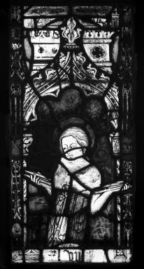  <em>Untitled Panel from the Babbott Stained Glass Window</em>. Stained glass, 24 x 12 1/4 in. (61 x 31.1 cm). Brooklyn Museum, Gift of Mary Babbott Ladd, Lydia Babbott Stokes, Helen Babbott MacDonald, and Dr. Frank L. Babbott, Jr. in memory of their father, Frank L. Babbott, 34.6090.11. Creative Commons-BY (Photo: Brooklyn Museum, 34.6090.11_bw.jpg)