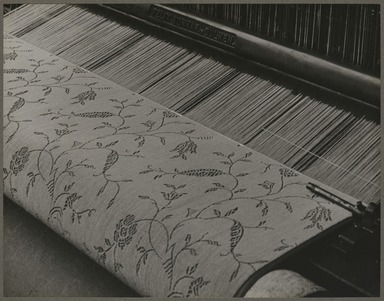 Lewis Wickes Hine (American, 1874–1940). <em>Detail or the Manner in which the Fabric is Formed</em>, 1933. Gelatin silver print, image: 10 1/2 x 13 1/2 in. (26.7 x 34.3 cm). Brooklyn Museum, Gift of Shelton Looms, 34.6091.11 (Photo: Brooklyn Museum, 34.6091.11_PS11.jpg)