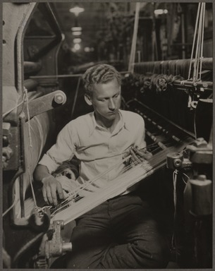 Lewis Wickes Hine (American, 1874–1940). <em>Twisting</em>, 1933. Gelatin silver print, image: 9 1/2 x 7 1/2 in. (24.1 x 19.1 cm). Brooklyn Museum, Gift of Shelton Looms, 34.6091.9 (Photo: Brooklyn Museum, 34.6091.9_PS11.jpg)