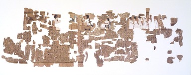  <em>The Book of the Dead of Neferrenpet</em>, ca. 1295–1185 B.C.E. Papyrus, pigment, ink, 35.1448a-o, as mounted: 20 1/16 x 15/16 x 51 1/8 in. (51 x 2.4 x 129.8 cm). Brooklyn Museum, Gift of Theodora Wilbour, 35.1448a-o (Photo: , 35.1448_35.1464.jpg)