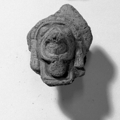  <em>Jaguar with Human Face in Mouth</em>. Clay Brooklyn Museum, Ella C. Woodward Memorial Fund, 35.1702. Creative Commons-BY (Photo: Brooklyn Museum, 35.1702_acetate_bw.jpg)