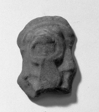  <em>Jaguar with Human Face in Mouth</em>. Clay Brooklyn Museum, Ella C. Woodward Memorial Fund, 35.1703. Creative Commons-BY (Photo: Brooklyn Museum, 35.1703_acetate_bw.jpg)
