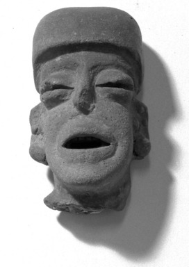  <em>Head, Open Mouth and Eyes Partly Open</em>. Clay Brooklyn Museum, Ella C. Woodward Memorial Fund, 35.1752. Creative Commons-BY (Photo: Brooklyn Museum, 35.1752_acetate_bw.jpg)