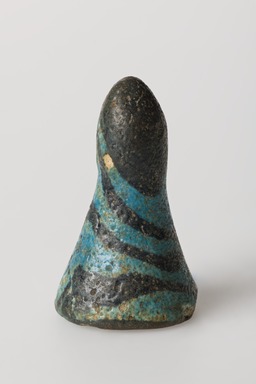  <em>Playing Piece</em>, ca. 1938–1700 B.C.E. Faience, 1 1/8 x Diam. 11/16 in. (2.9 x 1.7 cm). Brooklyn Museum, Charles Edwin Wilbour Fund, 36.3.7. Creative Commons-BY (Photo: Brooklyn Museum, 36.3.7_PS20.jpg)