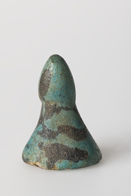  <em>Playing Piece</em>, ca. 1938–1700 B.C.E. Faience, 1 1/16 x Diam. 3/4 in. (2.7 x 1.9 cm). Brooklyn Museum, Charles Edwin Wilbour Fund, 36.3.8. Creative Commons-BY (Photo: Brooklyn Museum, 36.3.8_PS20.jpg)