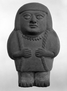  <em>Standing Figure</em>. Clay Brooklyn Museum, Gift of Mrs. Eugene Schaefer, 36.340. Creative Commons-BY (Photo: Brooklyn Museum, 36.340_bw.jpg)