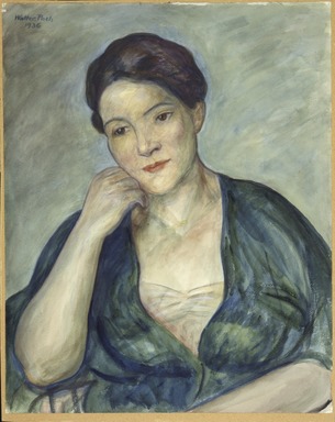 Walter Pach (American, 1883-1958). <em>Magdalene</em>, 1936. Watercolor on paper mounted on paperboard, 20 1/16 x 16 1/8 in.  (51.0 x 41.0 cm). Brooklyn Museum, Anonymous gift, 36.483 (Photo: Brooklyn Museum, 36.483_SL4.jpg)