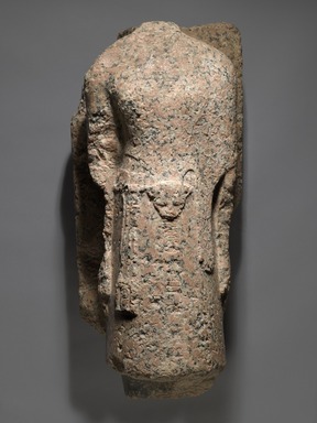  <em>High Priest of Amun, Men-kheper-re-seneb</em>, 1479–1425 B.C.E. Granite, 28 3/8 × 10 7/16 × 12 15/16 in., 153 lb. (72 × 26.5 × 32.8 cm, 69.4kg). Brooklyn Museum, Charles Edwin Wilbour Fund, 36.613. Creative Commons-BY (Photo: Brooklyn Museum, 36.613_PS6.jpg)