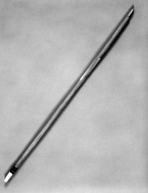 Native Alaskan. <em>Model of Arrow</em>, 1900-1930. Bone, wood, sinew?, 14 7/8 x 1/4 in. (37.8 x 0.6 cm). Brooklyn Museum, Gift of Frank K. Fairchild, 36.90. Creative Commons-BY (Photo: Brooklyn Museum, 36.90_bw.jpg)