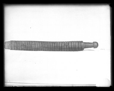  <em>Cylindrical Object</em>. Wood, Greatest diam. 1 5/8 x 13 1/8 in. (4.1 x 33.3 cm). Brooklyn Museum, Charles Edwin Wilbour Fund, 37.1561E. Creative Commons-BY (Photo: Brooklyn Museum, 37.1561E_NegA_SL4.jpg)