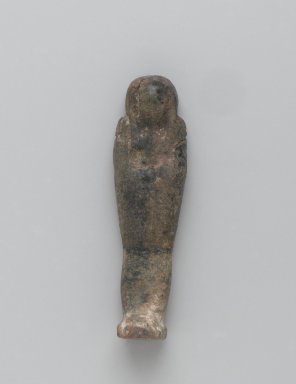  <em>Ushabti of Yuf-o</em>, 664-343 B.C.E. Faience, 3 5/8 x 1 1/16 x 13/16 in. (9.3 x 2.8 x 2 cm). Brooklyn Museum, Charles Edwin Wilbour Fund, 37.227E. Creative Commons-BY (Photo: Brooklyn Museum, 37.227E_front_PS2.jpg)