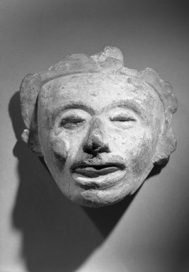  <em>Mask</em>. Clay Brooklyn Museum, 37.278. Creative Commons-BY (Photo: Brooklyn Museum, 37.278_acetate_bw.jpg)