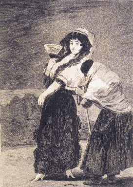Francisco de Goya y Lucientes (Spanish, 1746-1828). <em>For Heaven's Sake: And It Was Her Mother (Dios la perdone: y era su madre)</em>, 1797-1798. Etching, aquatint, and drypoint on laid paper, Sheet: 11 13/16 x 8 7/8 in. (30 x 22.5 cm). Brooklyn Museum, A. Augustus Healy Fund, Frank L. Babbott Fund, and Carll H. de Silver Fund, 37.33.16 (Photo: Brooklyn Museum, 37.33.16_transp5009.jpg)