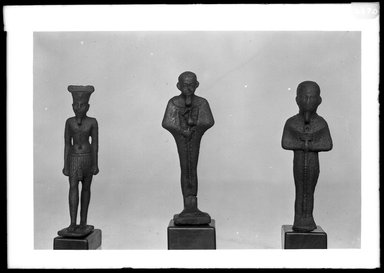  <em>Small Figurine of the God Ptah</em>. Bronze, Overall height 2 15/16 in. (7.5 cm). Brooklyn Museum, Charles Edwin Wilbour Fund, 37.422E. Creative Commons-BY (Photo: , 37.422E_37.423E_37.546E_GrpB_SL4.jpg)